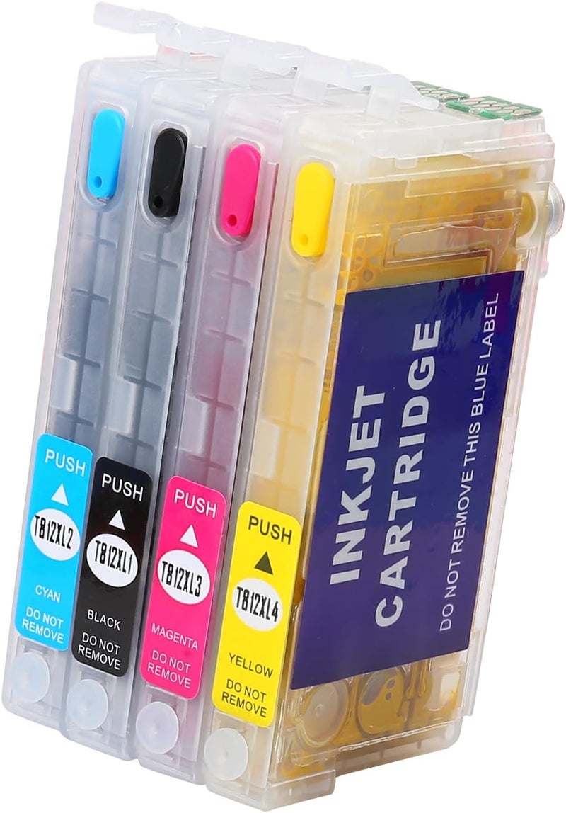 KiteiHiry KHY 812XL T812XL Sublimation Refillable Ink Cartridges with a Single-use Chip Workforce Pro WF-7840 WF-7820 WF-7310 EC-C7000 Filled with Sublimation Ink Used Sublimation Ink Cartridge - Image 1